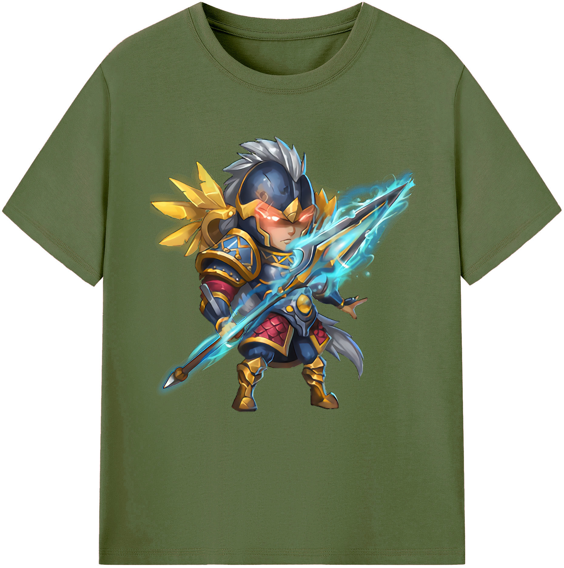 リーグ・オブ・レジェンド League of Legends LOL 綿100％半袖Tシャツ（フロントプリント）